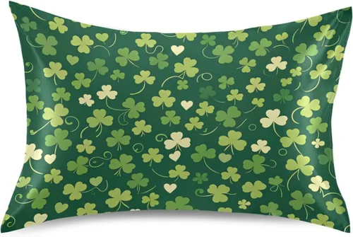 Vista 11 de Nander Funda de almohada de satén estándar de Pascua, huevos coloridos y orejas de conejo, funda de almohada para el hogar, funda de almohada suave