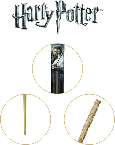 Vista 5 de The Noble Collection - Varita de Hermione Granger en una caja estándar con ventana - Varita del mundo mágico de 15 pulgadas (15.0 in) - Varitas