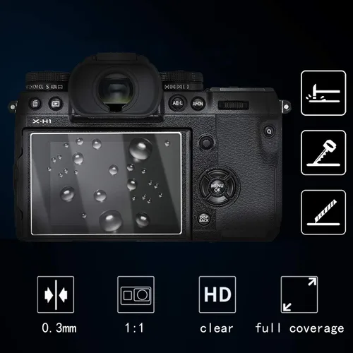 Vista 4 de Protector de pantalla de vidrio compatible con cámara digital SLR Canon EOS 90d 80d 70d, debous de vidrio templado antiarañazos, película protectora