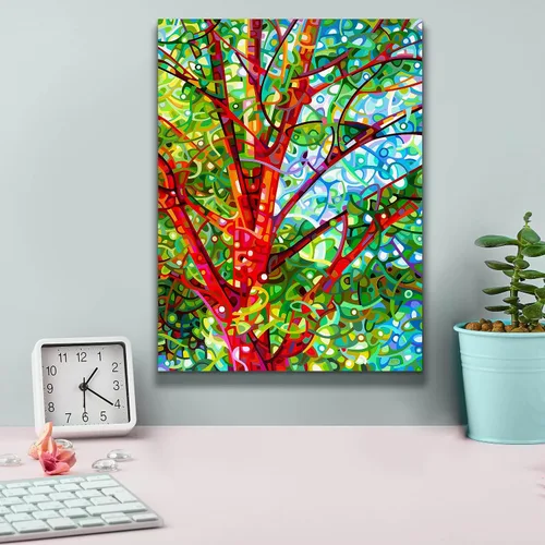Vista 4 de Epic Graffiti 'Summer Medley' de Mandy Budan, arte de pared en lienzo, 12 x 16 pulgadas
