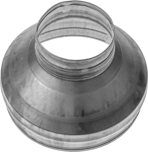 Vista 16 de Repa Market Reductor de conducto redondo macho de 4 a 3 pulgadas - Acoplador/aumentador de tubo de acero galvanizado - Acoplamiento para sistemas