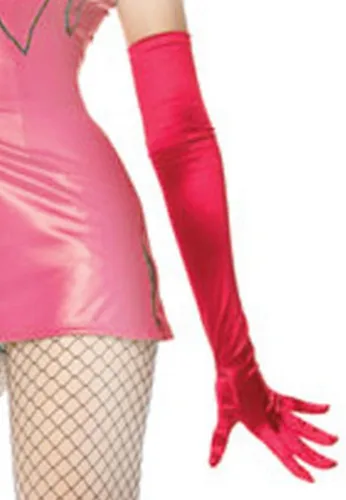 Vista 5 de Leg Avenue Guantes de satén largos para mujer