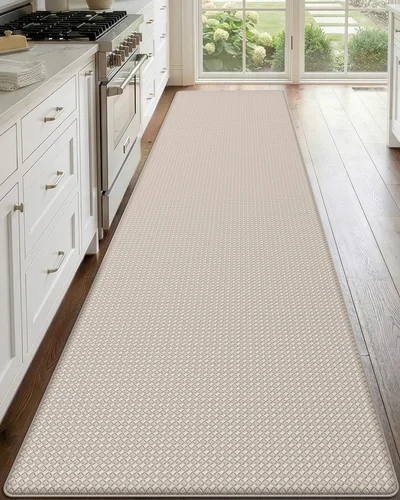 Vista 11 de DEXI Alfombrillas de Cocina Acolchadas Anti Fatiga, 17x59, Alfombra de Pasillo para Estar de Pie Impermeable, Espuma Viscoelástica Cómoda Acolchada