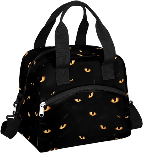 Vista 41 de Pardick Bolsa de almuerzo aislada con diseño de galaxia colorida para mujeres y hombres y adultos, con purpurina, grande, hielera, térmica A01