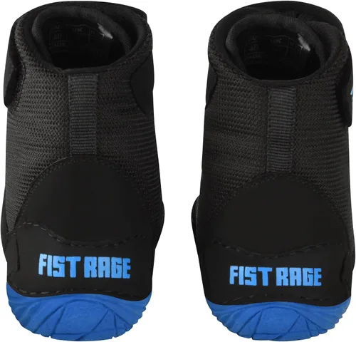 Vista 4 de FISTRAGE - Zapatos de lucha libre, deportes de lucha, entrenamiento maestro, malla unisex profesional para hombres y jóvenes, botas auténticas