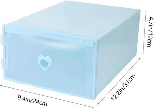 Vista 2 de Cabilock Caja de almacenamiento de zapatos Caja de almacenamiento de zapatos Caja de zapatos Contenedor transparente Cajones de almacenamiento