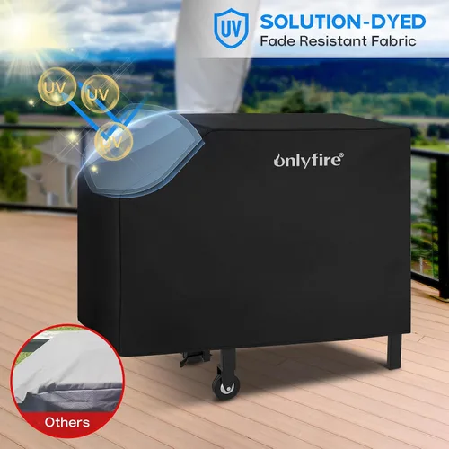 Vista 5 de Onlyfire Cubierta de plancha para parrilla Blackstone de 28 pulgadas, 600D resistente a los desgarros, cubierta de parrilla para parrilla Blackstone