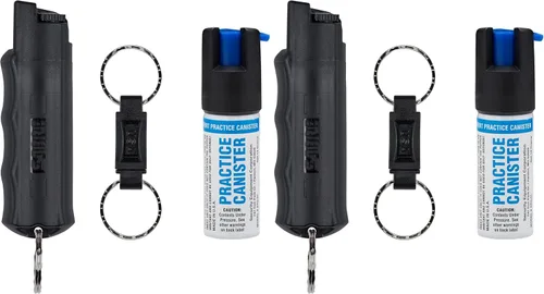 Vista 11 de SABRE Pepper Spray - Quick Release Keychain for Easy Carry & Fast Access, Max Police Strength Self Defense OC Spray with UV Dye, 10 Sec. Spray Time