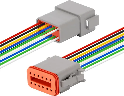 Vista 9 de 6 Juegos de Kit de Conectores Deutsch de 2 Pines – Conectores Eléctricos Impermeables 16 AWG, Conectores de Cable Automotriz IP67 (Macho y Hembra)