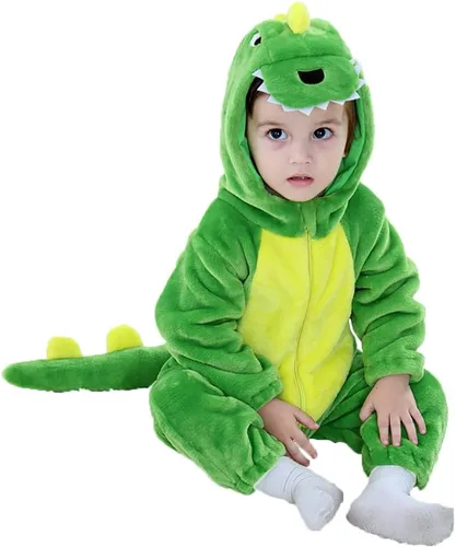 Vista 6 de Plustrong Baby Animal Costumes Unisex Toddler Onesie Halloween Dress Up Romper Baby Halloween Costumes