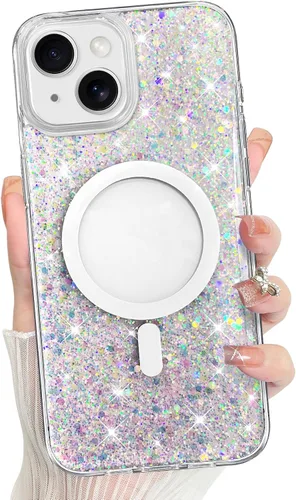 Vista 56 de Bonoma - Funda para iPhone 17 Pro Max 2025 con cristales brillantes, purpurina brillante