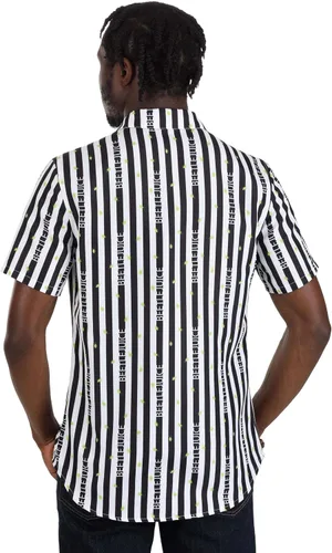Vista 6 de Adult Beetlejuice Themed Button-Up Shirts Halloween Movie Themed Novelty Hawaiian Shirts for Men & Women
