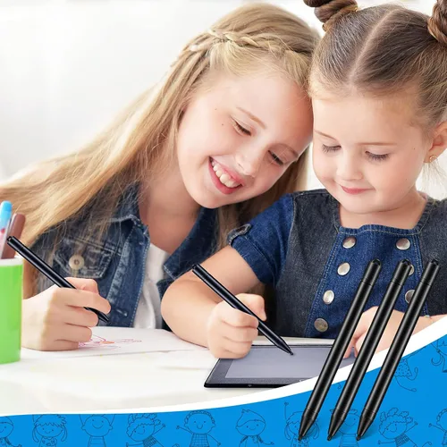 Vista 6 de 24 bolígrafos de repuesto para lápiz capacitivo LCD, para tableta de escritura LCD, bloc de dibujo, tablones de mensajes para niños y adultos