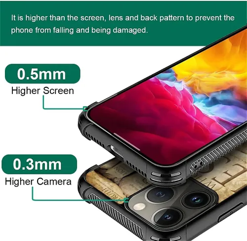 Vista 502 de Funda compatible con iPhone 15, diseño de elefantes africanos, diseño increíble a prueba de golpes, antiarañazos, carcasa trasera de policarbonato