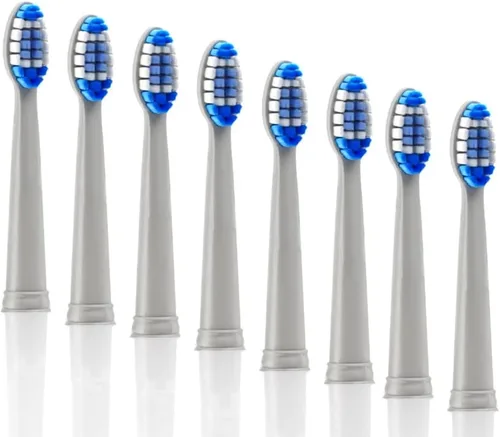 Vista 7 de Paquete de 4 cabezales de cepillo de dientes de repuesto Pop Sonic - Compatible con Go Plus - Cabezal de cepillo de dientes con cerdas de nailon