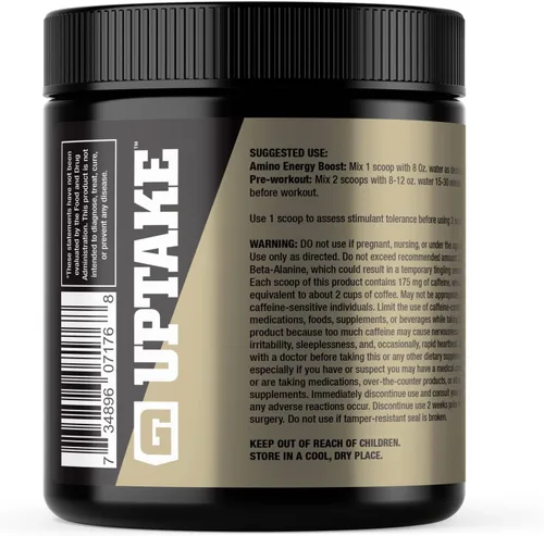 Vista 3 de Elite GolElite Gold Amino Captación de Manzana Verde, Suplemento de Aminoácidos, Aumenta la Energía, Apoya la Recuperación Muscular, Beta Alanina, L