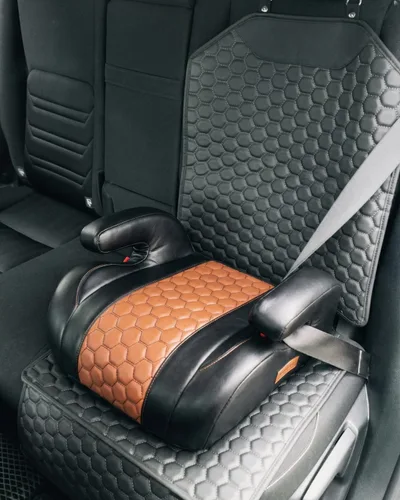 Vista 7 de Owleys Protector de Asiento de Coche de Cuero Premium para Asiento de Coche Infantil, Cubierta de Asiento de Coche contra Rasguños y Suciedad Negro