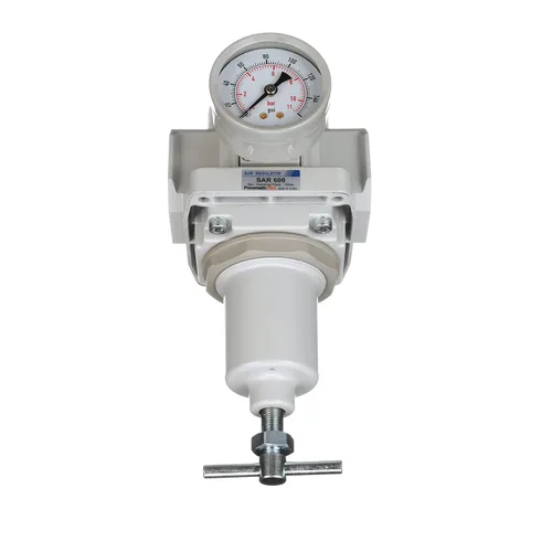Vista 6 de PneumaticPlus SAR600T-N10BG Regulador de presión de aire, 1" NPT, mango