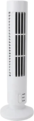 Vista 5 de Mini Tower Fan with Quiet Operation (White)