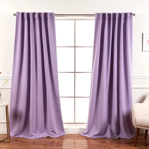 Vista 35 de Best Home Fashion Paneles de cortinas opacas de alta calidad, con aislamiento térmico sólido, cortinas opacas para tratamiento de ventanas