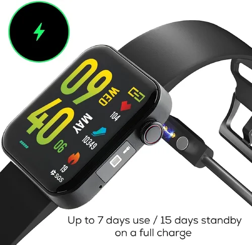 Vista 7 de Life Watch Monitor inteligente de frecuencia cardíaca y oxígeno en sangre Temperatura corporal Monitor de ejercicios Rastreador de pasos de fitness