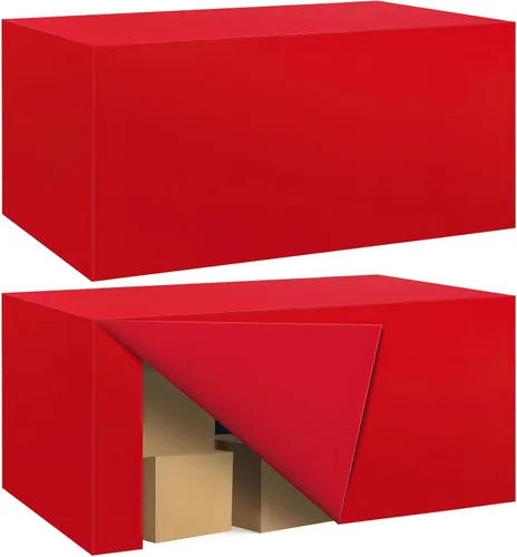 Vista 62 de Paquete de 2 manteles ajustados para mesa rectangular de 4 pies, 48 x 24 pulgadas, cubiertas de mesa verde manzana, tela de poliéster resistente al