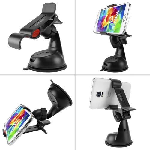 Vista 5 de Soporte universal para teléfono de automóvil con almohadilla de ventosa adhesiva de fuerza industrial, base de operación con una sola mano