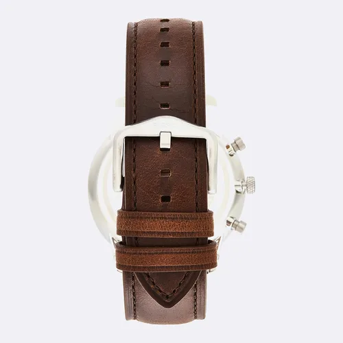 Vista 3 de Fossil Men's Neutra Stainless Steel and Leather Quartz Chronograph Watch