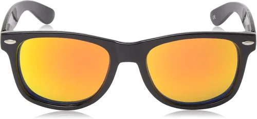 Vista 2 de NCAA Oklahoma State Cowboys OKST-4 - Gafas de sol con lente naranja, talla única, color negro