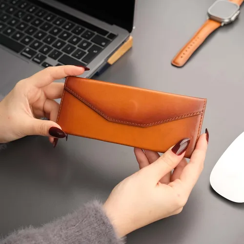 Vista 3 de Egypt Triangle Design - Funda de cuero para lentes de sol y gafas de sol