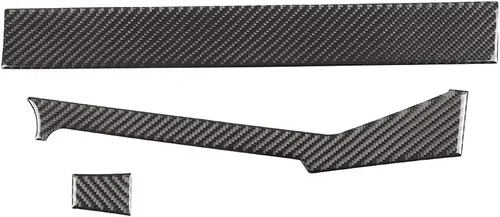 Vista 2 de Fibra de carbono suave coche centro control copiloto decorativo etiqueta ajuste ajuste para Toyota Tacoma 2011 2012 2013 2014 2015