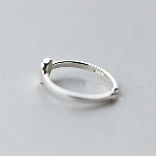 Vista 4 de Pendientes de tuerca de cristal de dientes pequeños y divertidos aretes para mujeres y hombres