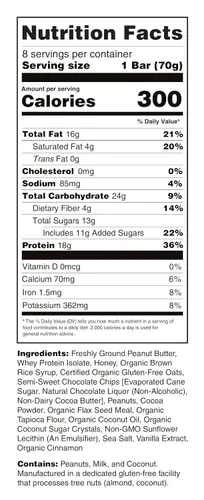 Vista 2 de G2G Barra de proteínas, chispas de chocolate con mantequilla de maní, comida real, refrigerada para frescura, aperitivo saludable, delicioso