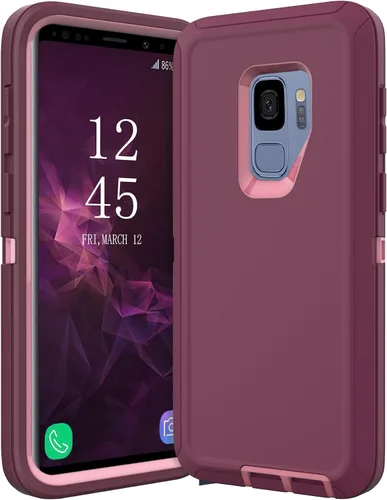 Vista 8 de Funda protectora resistente para Samsung Galaxy S9, a prueba de golpes, resistente a las caídas, Galaxy S9 Csae, 5.8 pulgadas (negro/gris)