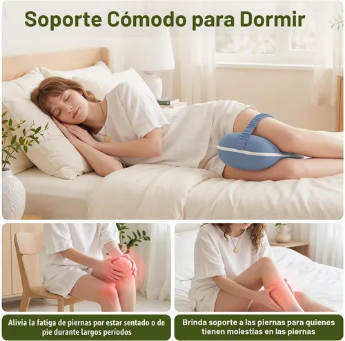 Vista 3 de Almohada de rodilla para personas que duermen de lado, almohada refrescante entre las piernas para dormir de lado, almohada de espuma viscoelástica