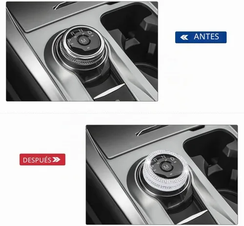 Vista 3 de PIFOOG Bling Explorer Accesorios para Ford 2023 2022 2021 2020 Cubierta de Perilla de Cambio de Marchas Calcomanía Cristal Perillas de Interruptor