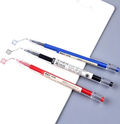 Vista 7 de 12 bolígrafos de tinta de gel negra de 0.014 in, bolígrafo extrafino, escritura suave para tomar notas, suministros escolares de oficina, regalos
