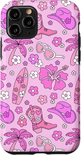 Vista 28 de iPhone 16 Coastal Cowgirl Estética Rosa Cowgirl Hat Cowboy Boots Boho Case