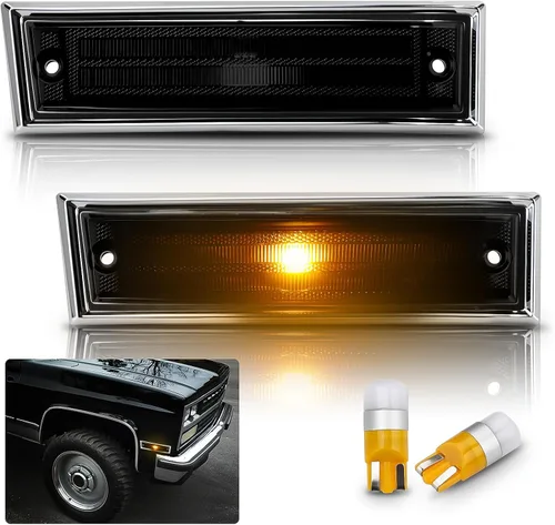 Vista 9 de Bestview Luces de posición laterales LED Compatibles con 1981-1991 Chevy C10 C20 C30 GMC C1500 C2500 Suburban Blazer Jimmy, lado del conductor