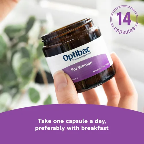Vista 4 de Optibac Probiotics for Women - Probiótico vegano para apoyar la flora de la vagina y la salud del tracto urinario - 14 cápsulas