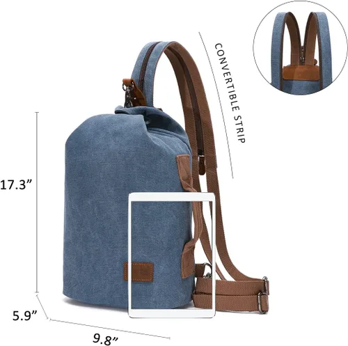 Vista 2 de KL928 Sling Bag - Small Crossbody Backpack Shoulder Casual Daypack Multipurpose Rucksack for Men Women
