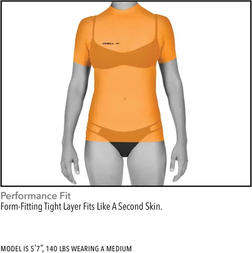 Vista 5 de O'Neill Sudadera de compresión con protección UV manga larga para mujer Rosado fox