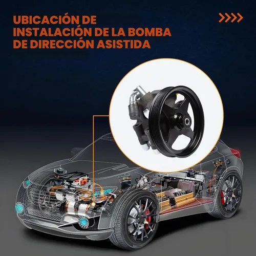 Vista 5 de Bomba de dirección asistida 20-312P1 Compatible con Expedition 2003-2006, F-150 2004-2008, Mark LT 2006-2008, Navigator 2003-2006 Número OE 96-312