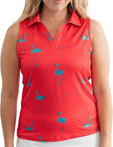 Vista 47 de YATTA GOLF Polo de golf sin mangas para mujer, absorbe la humedad, cuello en V, para golf, entrenamiento, golf