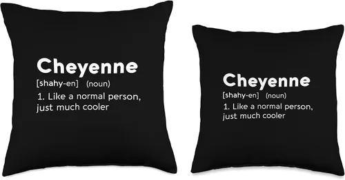 Vista 3 de Cheyenne Name Definition Tees Cheyenne Love Name - Almohada personalizada con definición de mujer, BFF y niña, 16 x 16 pulgadas, multicolor