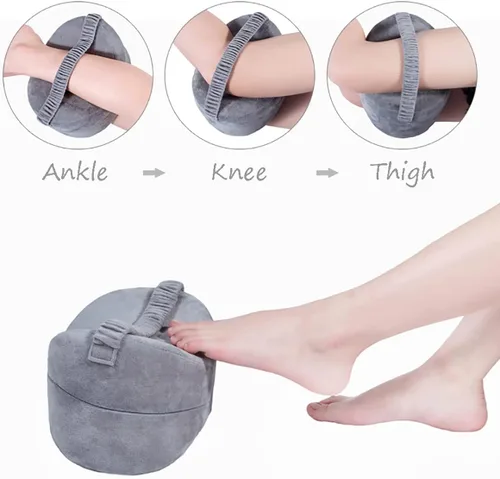 Vista 2 de Almohada ortopédica de rodilla para alivio de la ciática, dolor de piernas, embarazo, almohada de espuma viscoelástica para piernas para dormir
