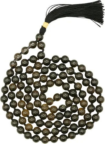 Vista 84 de Collar y Pulsera de Cuentas de Oración Japa Mala de Amazing Gemstone, 108 Cuentas para Meditación turquesa (African Turquoise)