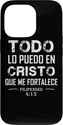Vista 10 de Filipenses - Carcasa para iPhone 17 con texto en inglés "Todo Lo Puedo En Cristo