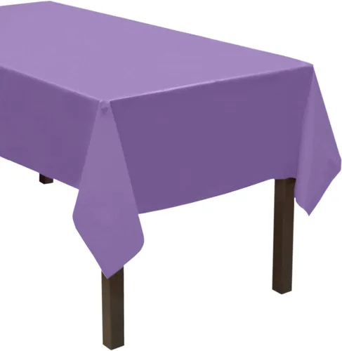 Vista 16 de Party Essentials ValuMost - Mantel de plástico disponible en 36 colores, 54 x 108 pulgadas, rojo