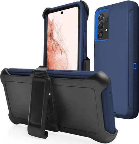 Vista 8 de Funda para Samsung Galaxy A53 (2022), resistente a los golpes, a prueba de polvo, protección 3 en 1 para Samsung Galaxy A53 5G (2022)